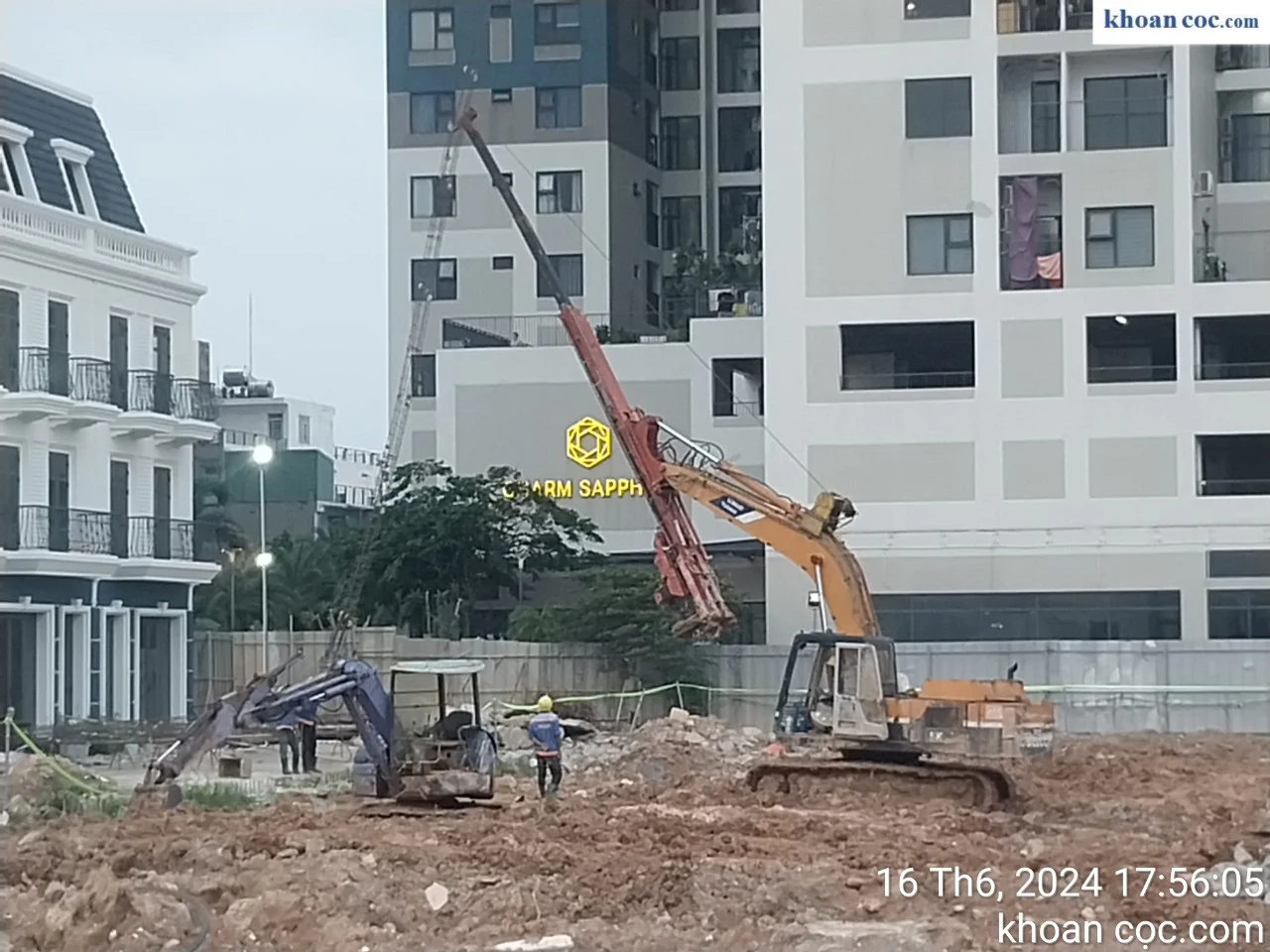 Thi Công 32 Tim Cọc Khoan Nhồi D400 Nhà Phố 6 Tầng - Thảo Điền